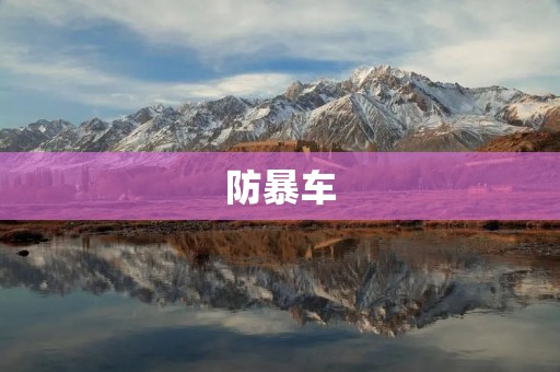 防暴车:维护社会安全的利器 防暴车:维护社会安全的利器