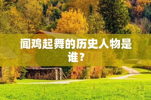 闻鸡起舞的历史人物是谁？