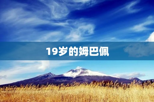 19岁的姆巴佩:足球界的新星 19岁的姆巴佩:足球界的新星
