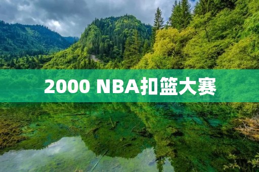 2000 NBA扣篮大赛:飞人强强对决 2000 NBA扣篮大赛:飞人强强对决