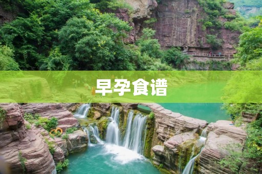 早孕食谱：孕妇的健康保障