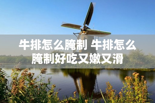 牛排怎么腌制 牛排怎么腌制好吃又嫩又滑
