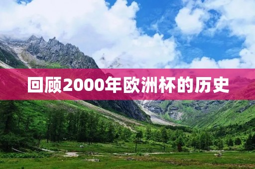 回顾2000年欧洲杯的历史 回顾2000年欧洲杯的历史