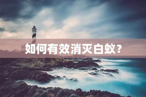 如何有效消灭白蚁？