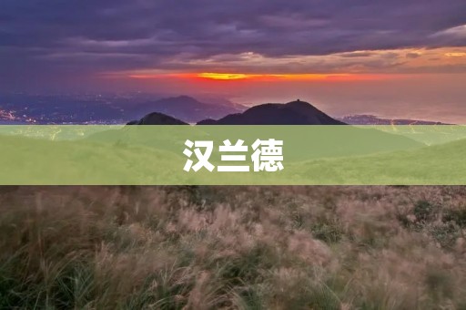 汉兰德：研究生教育的先驱者
