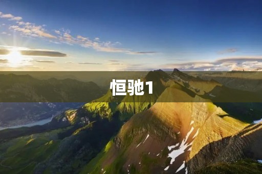 恒驰1：中国造车新势力的绝佳代表