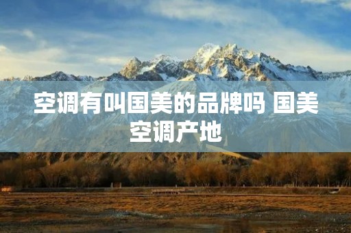 空调有叫国美的品牌吗 国美空调产地