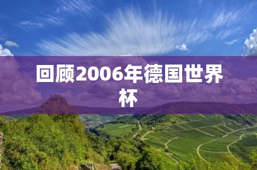 回顾2006年德国世界杯 回顾2006年德国世界杯
