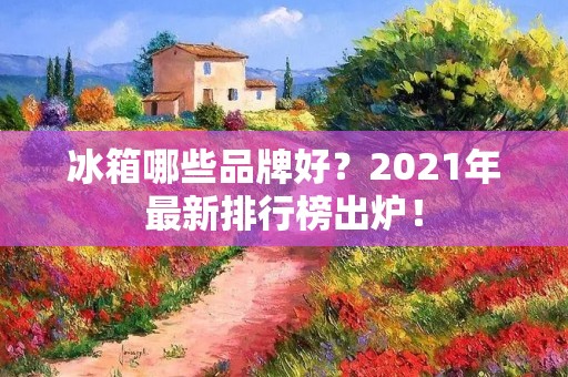 冰箱哪些品牌好？2021年最新排行榜出炉！