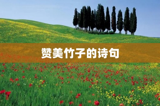 赞美竹子的诗句
