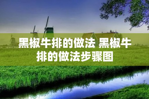 黑椒牛排的做法 黑椒牛排的做法步骤图