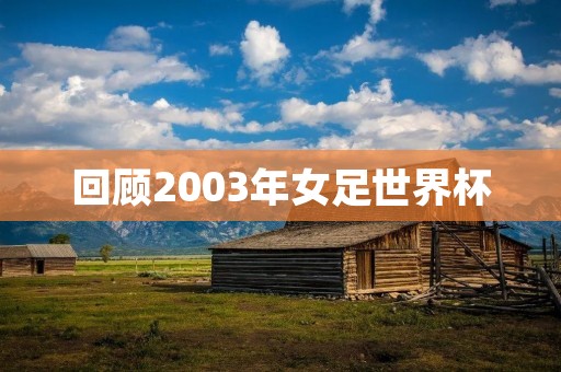 回顾2003年女足世界杯：中国队的辉煌与遗憾