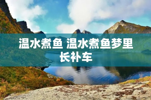 温水煮鱼 温水煮鱼梦里长补车