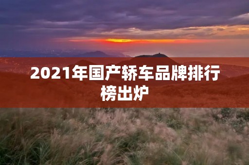 2021年国产轿车品牌排行榜出炉:谁是最强王者? 2021年国产轿车品牌排行榜出炉:谁是最强王者?