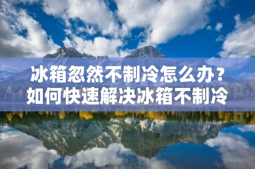 冰箱忽然不制冷怎么办？如何快速解决冰箱不制冷问题？