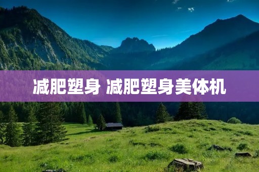 减肥塑身 减肥塑身美体机 减肥塑身 减肥塑身美体机