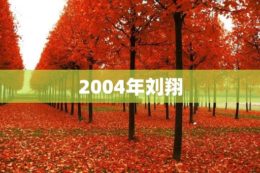 2004年刘翔:中国田径史上的里程碑时刻 2004年刘翔:中国田径史上的里程碑时刻