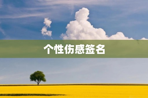 个性伤感签名:深情的文字诉说内心情感 个性伤感签名:深情的文字诉说内心情感