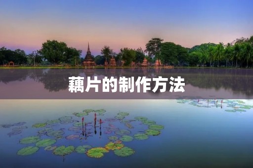 藕片的制作方法 藕片的制作方法