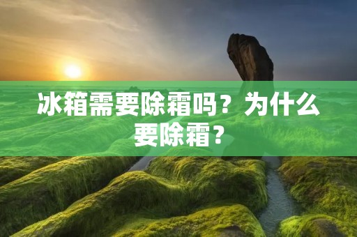 冰箱需要除霜吗？为什么要除霜？