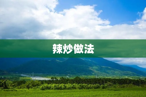 辣炒做法：让你的味蕾燃起火焰般的**