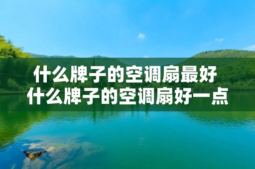 什么牌子的空调扇最好 什么牌子的空调扇好一点