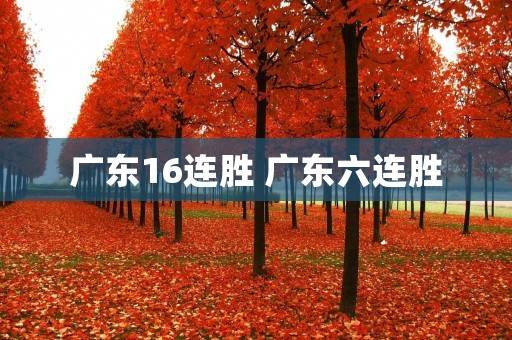 广东16连胜 广东六连胜 广东16连胜 广东六连胜