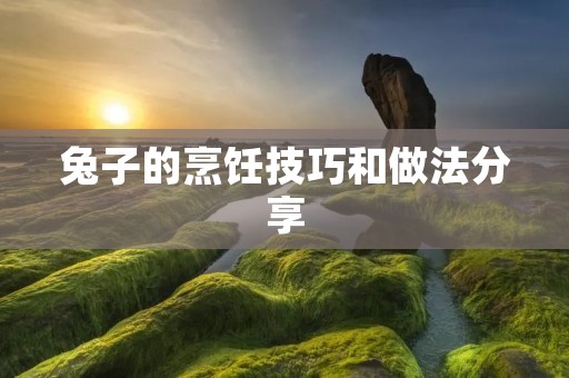 兔子的烹饪技巧和做法分享 兔子的烹饪技巧和做法分享