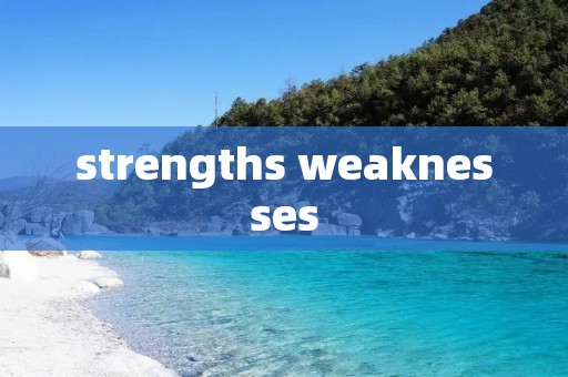 strengths weaknesses