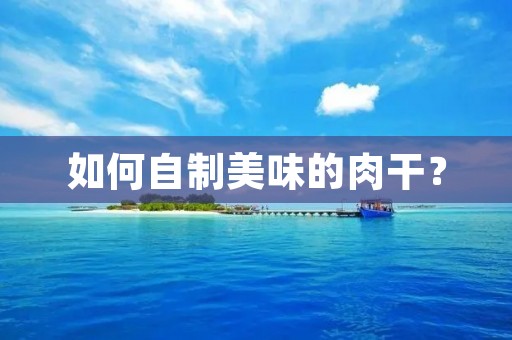 如何自制美味的肉干？