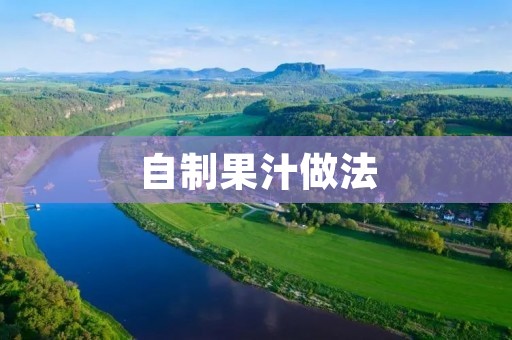 自制果汁做法：让你健康又美味的饮品
