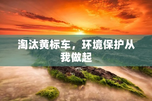 淘汰黄标车，环境保护从我做起