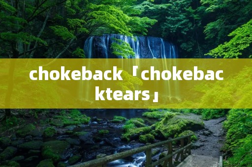 chokeback「chokebacktears」 chokeback「chokebacktears」
