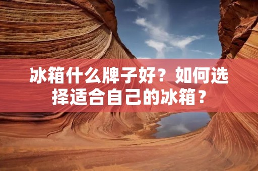 冰箱什么牌子好？如何选择适合自己的冰箱？