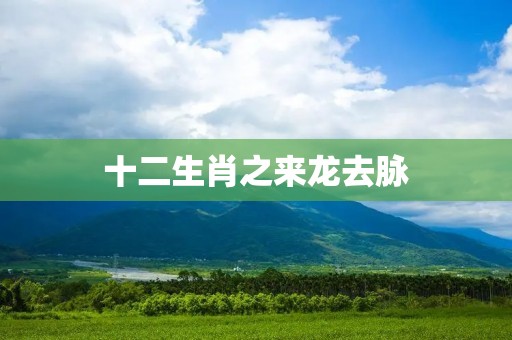 十二生肖之来龙去脉