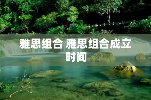 雅思组合 雅思组合成立时间 雅思组合 雅思组合成立时间
