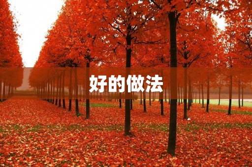 好的做法：如何让你的生活更加高效