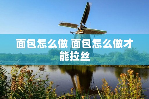 面包怎么做 面包怎么做才能拉丝