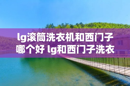 lg滚筒洗衣机和西门子哪个好 lg和西门子洗衣机哪个好知乎
