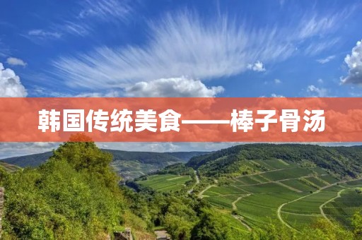 韩国传统美食——棒子骨汤 韩国传统美食——棒子骨汤