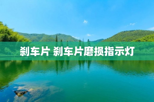 刹车片 刹车片磨损指示灯 刹车片 刹车片磨损指示灯