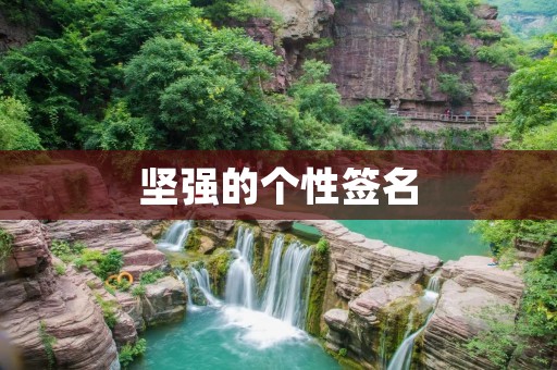 坚强的个性签名