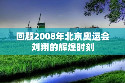 回顾2008年北京奥运会刘翔的辉煌时刻