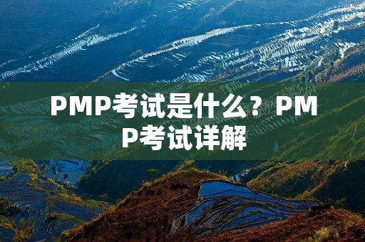 PMP考试是什么？PMP考试详解