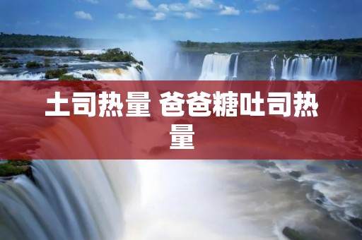 土司热量 爸爸糖吐司热量