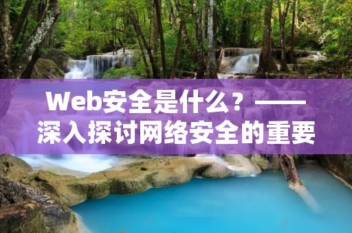 Web安全是什么?——深入探讨网络安全的重要性