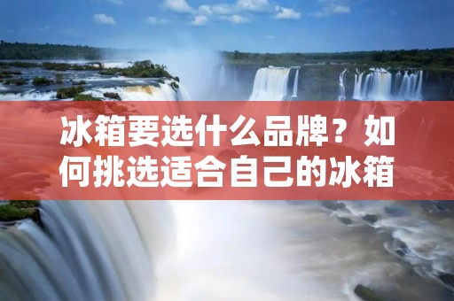 冰箱要选什么品牌？如何挑选适合自己的冰箱？