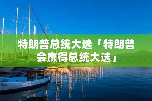 特朗普总统大选「特朗普会赢得总统大选」