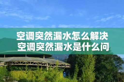 空调突然漏水怎么解决 空调突然漏水是什么问题怎么解决