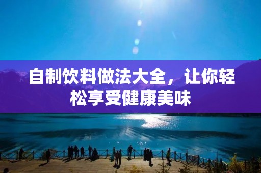 自制饮料做法大全,让你轻松享受健康美味 自制饮料做法大全,让你轻松享受健康美味